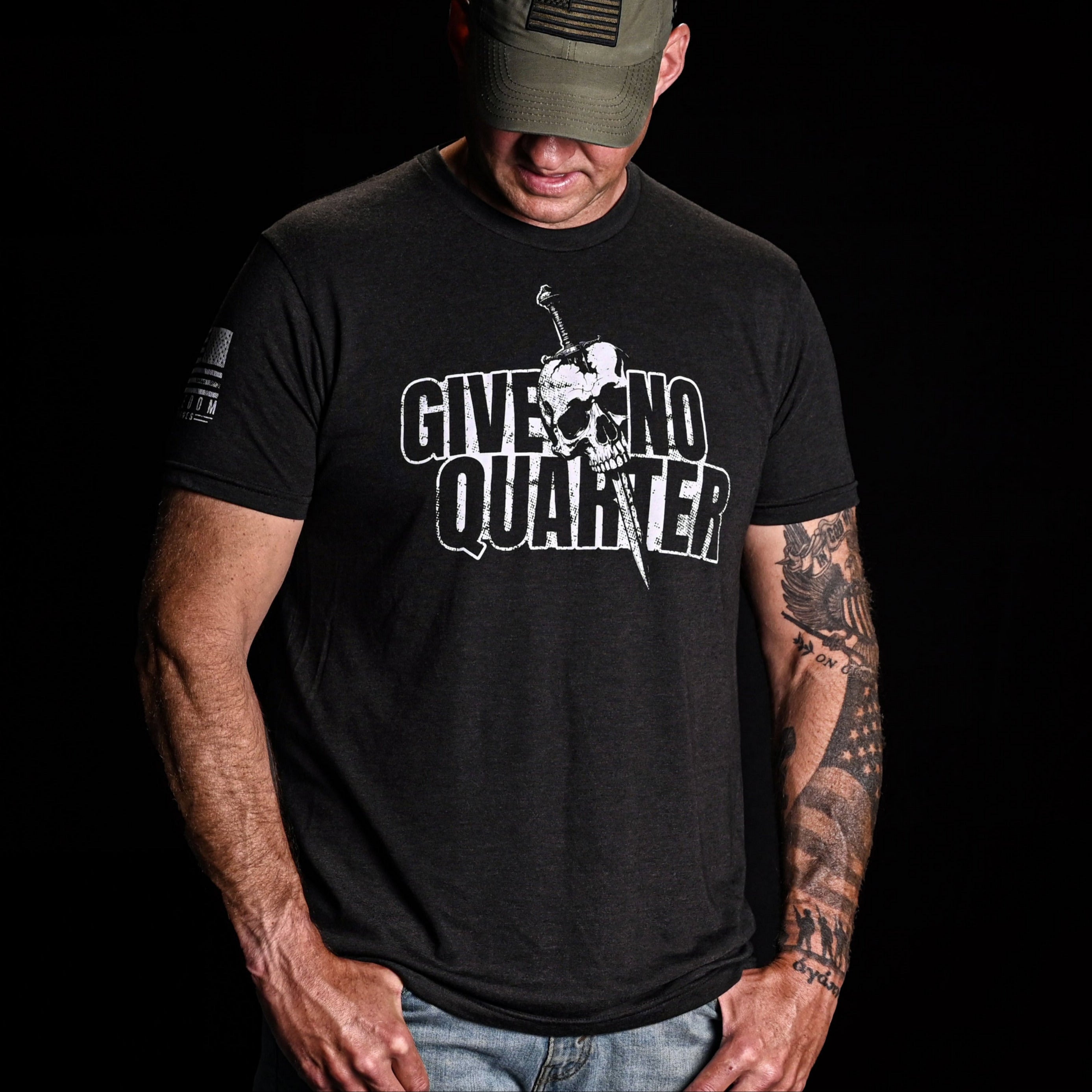 Men's Give No Quarter Patriotic T-shirt