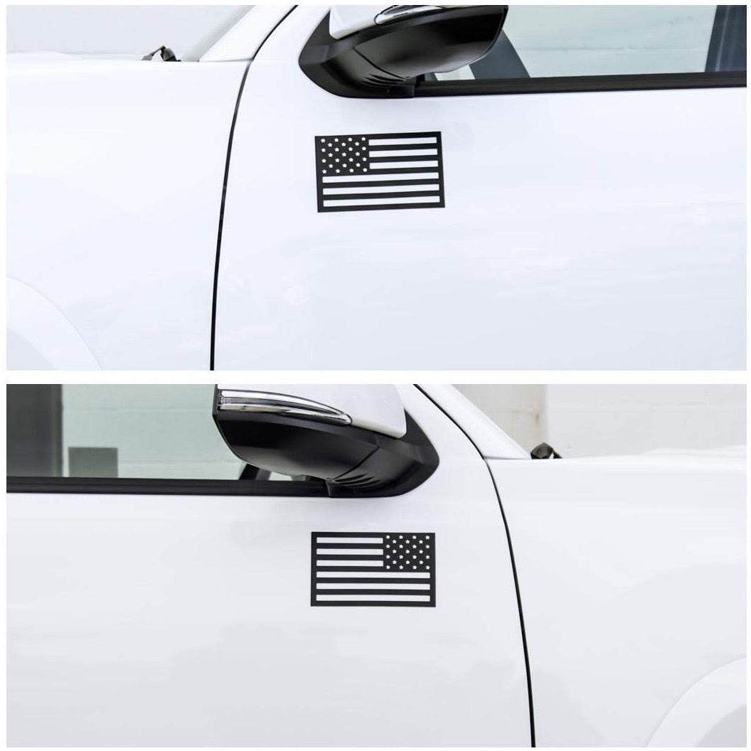 Black American Flag Vehicle Magnets