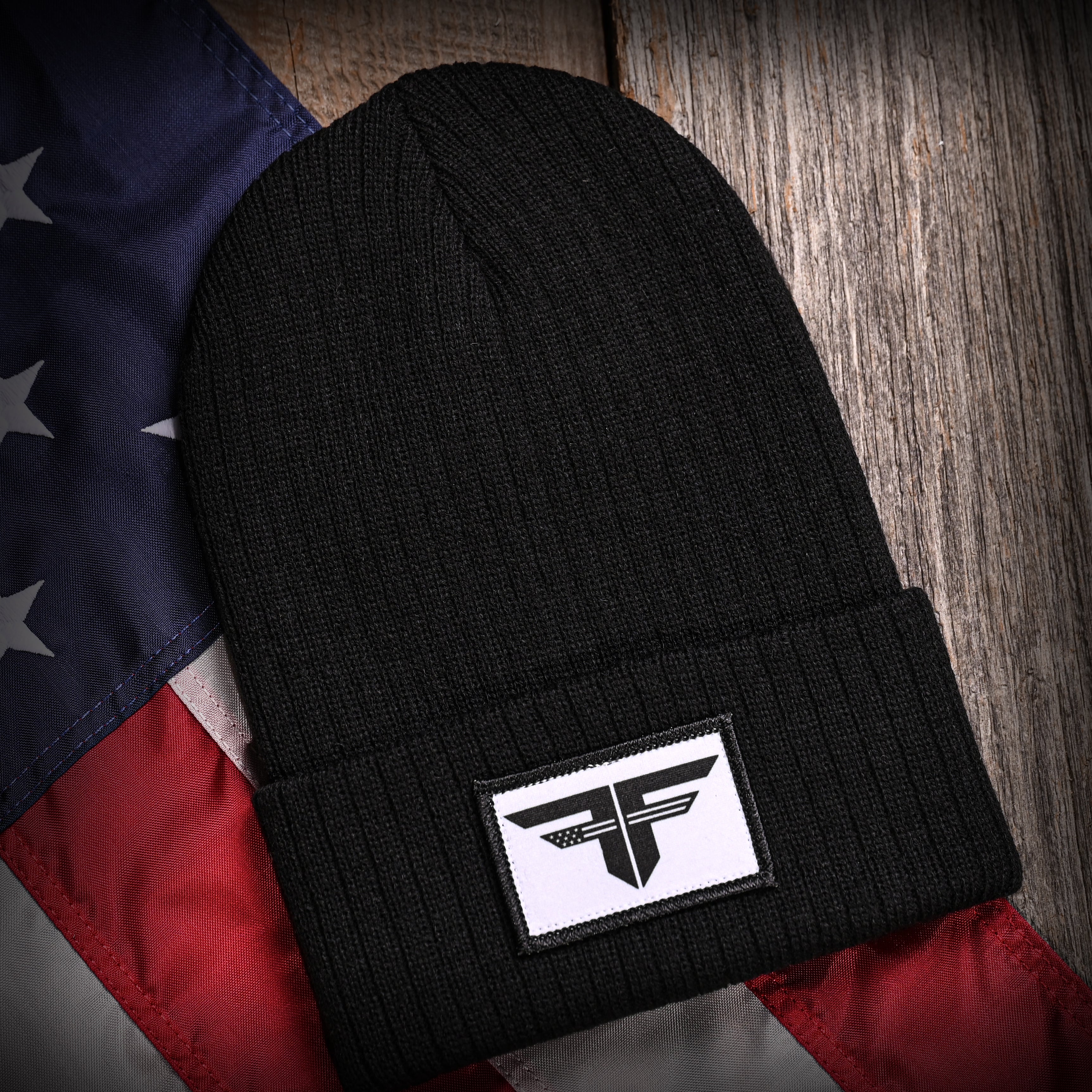 Freedom Fatigues Cuffed Beanie (Jet Black)