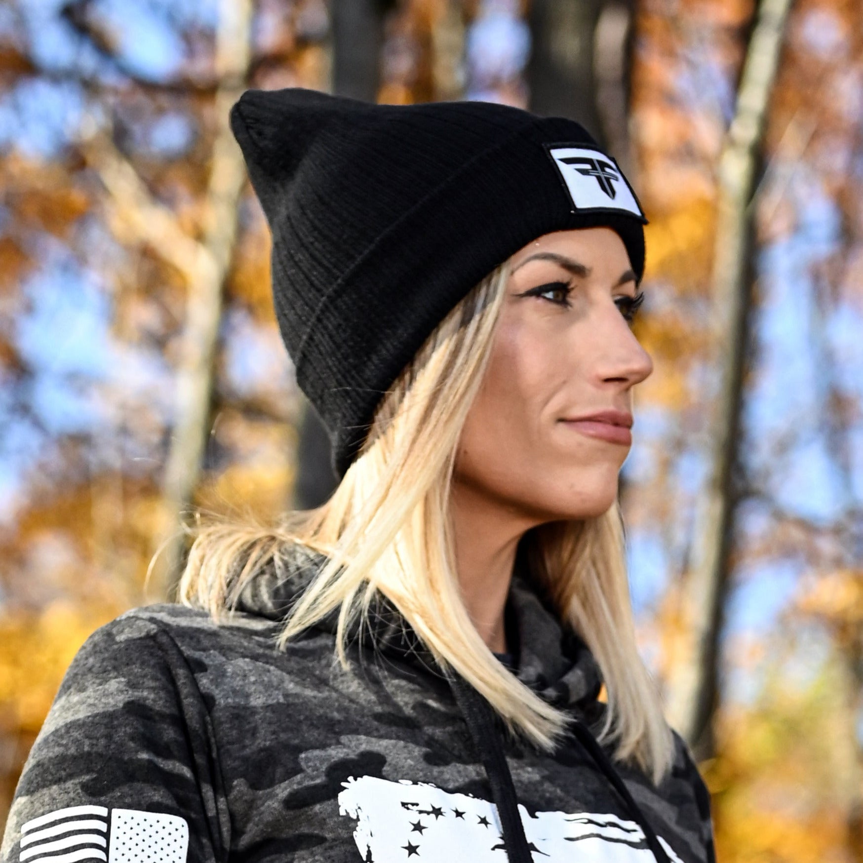 Freedom Fatigues Cuffed Beanie (Jet Black)