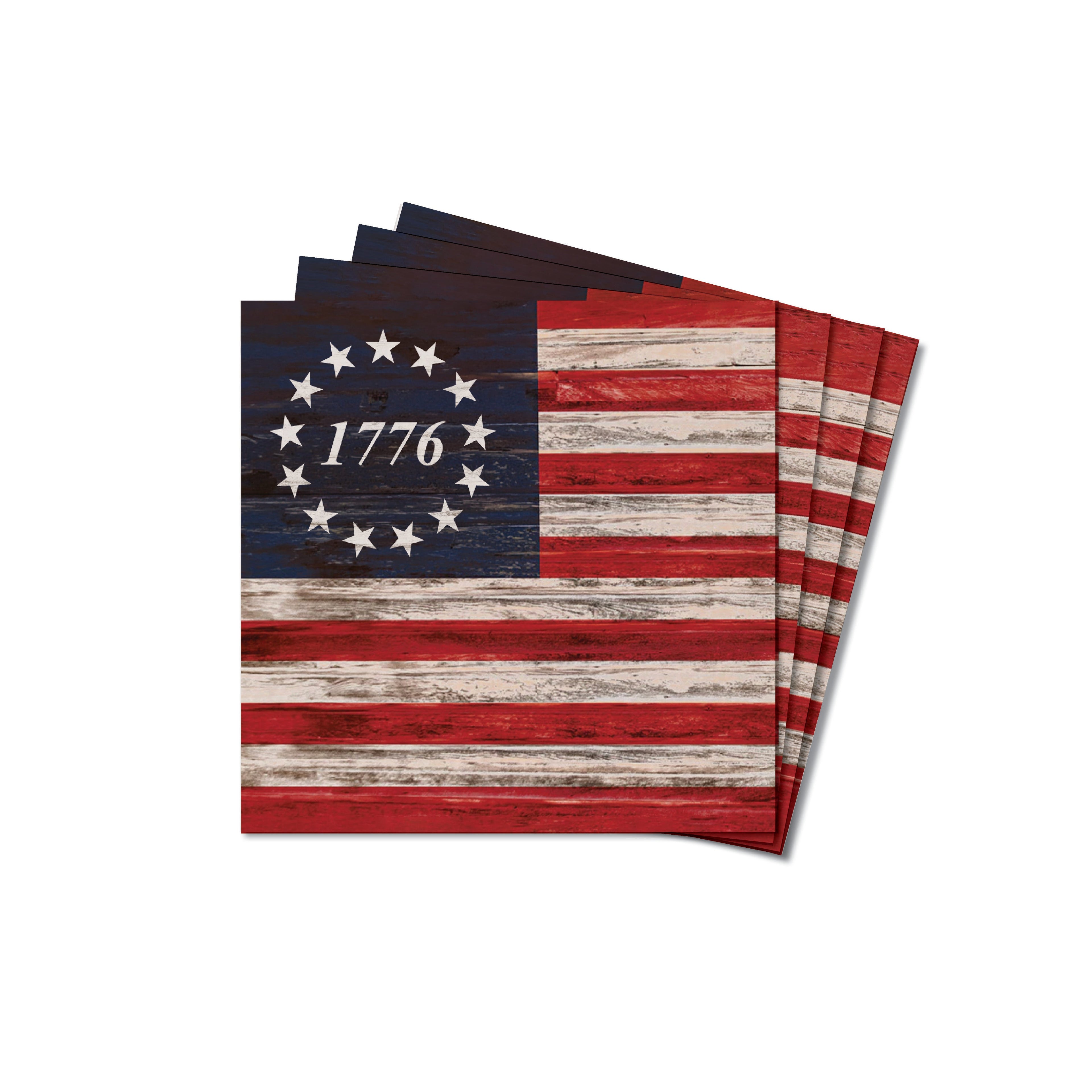 1776 Flag Coaster Set