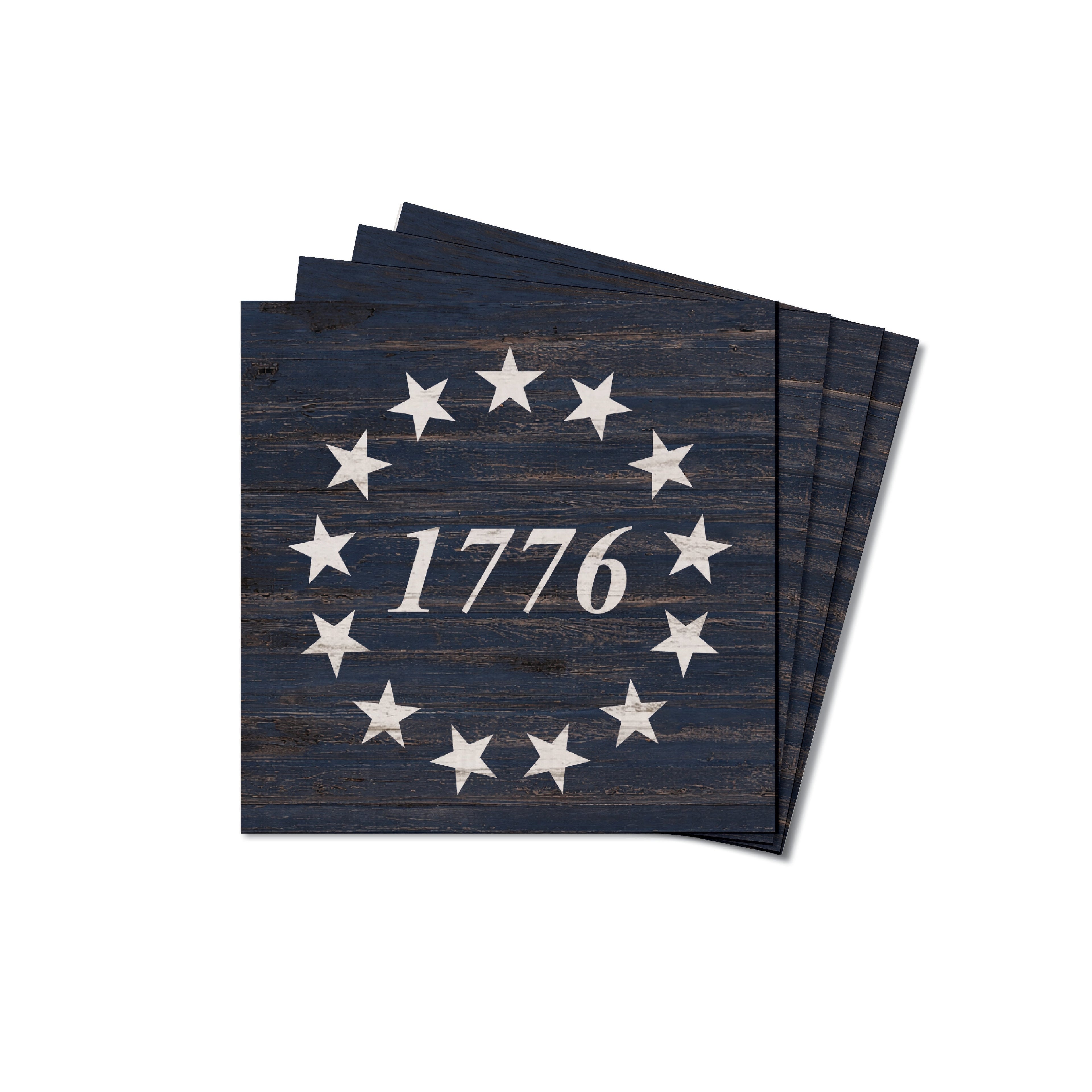 1776 Coaster Set - Blue