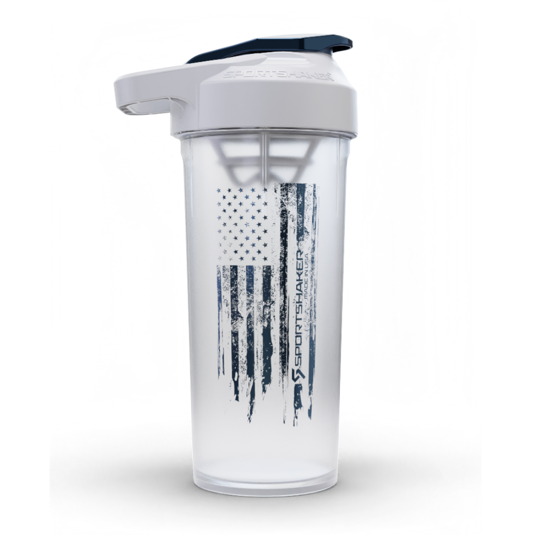USA Made White Shaker Bottle