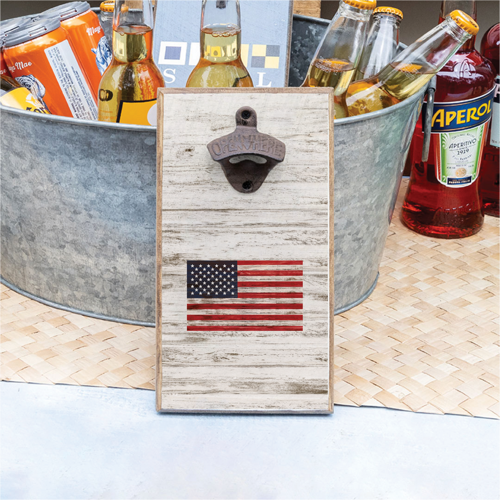 American Flag Bottle Opener