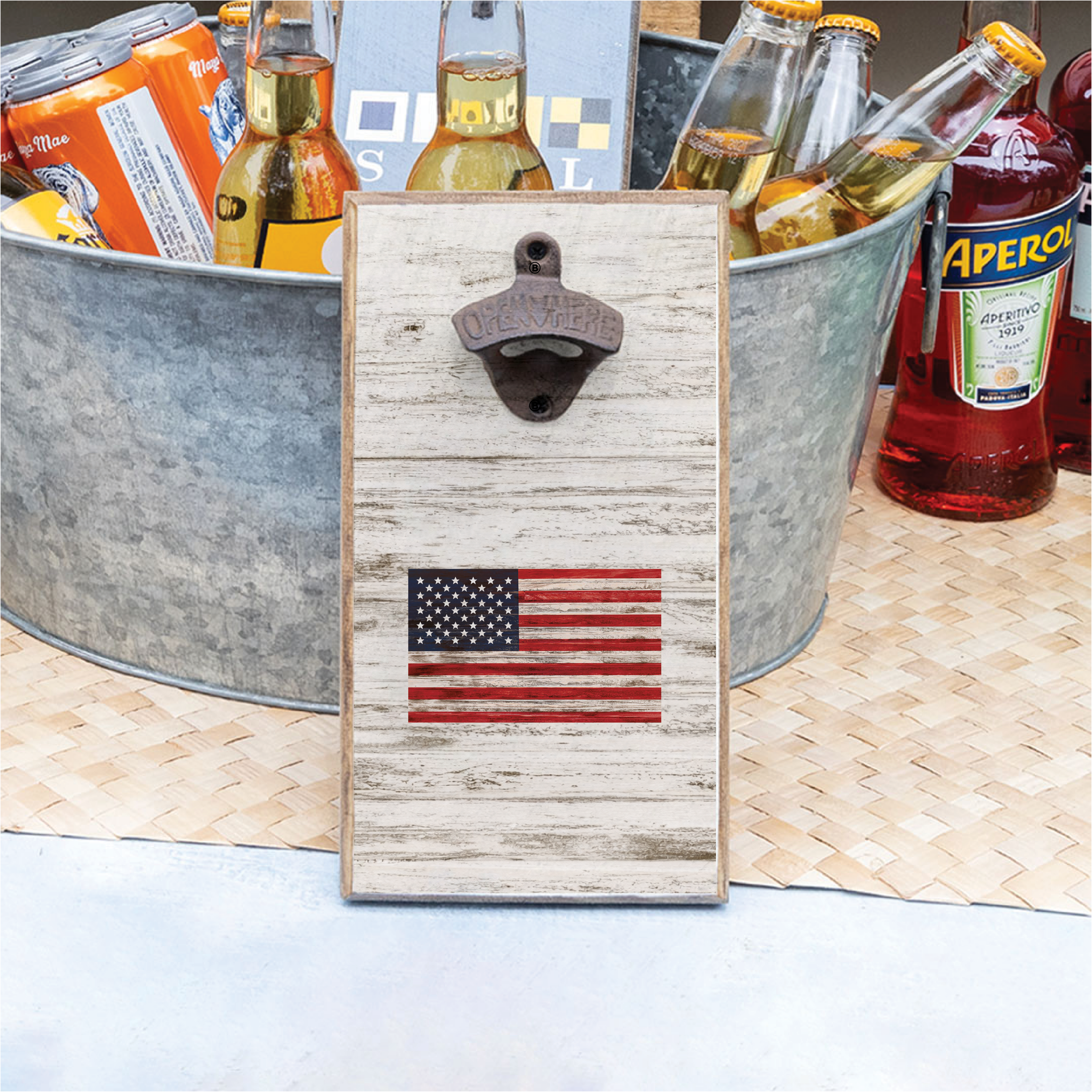 American Flag Bottle Opener