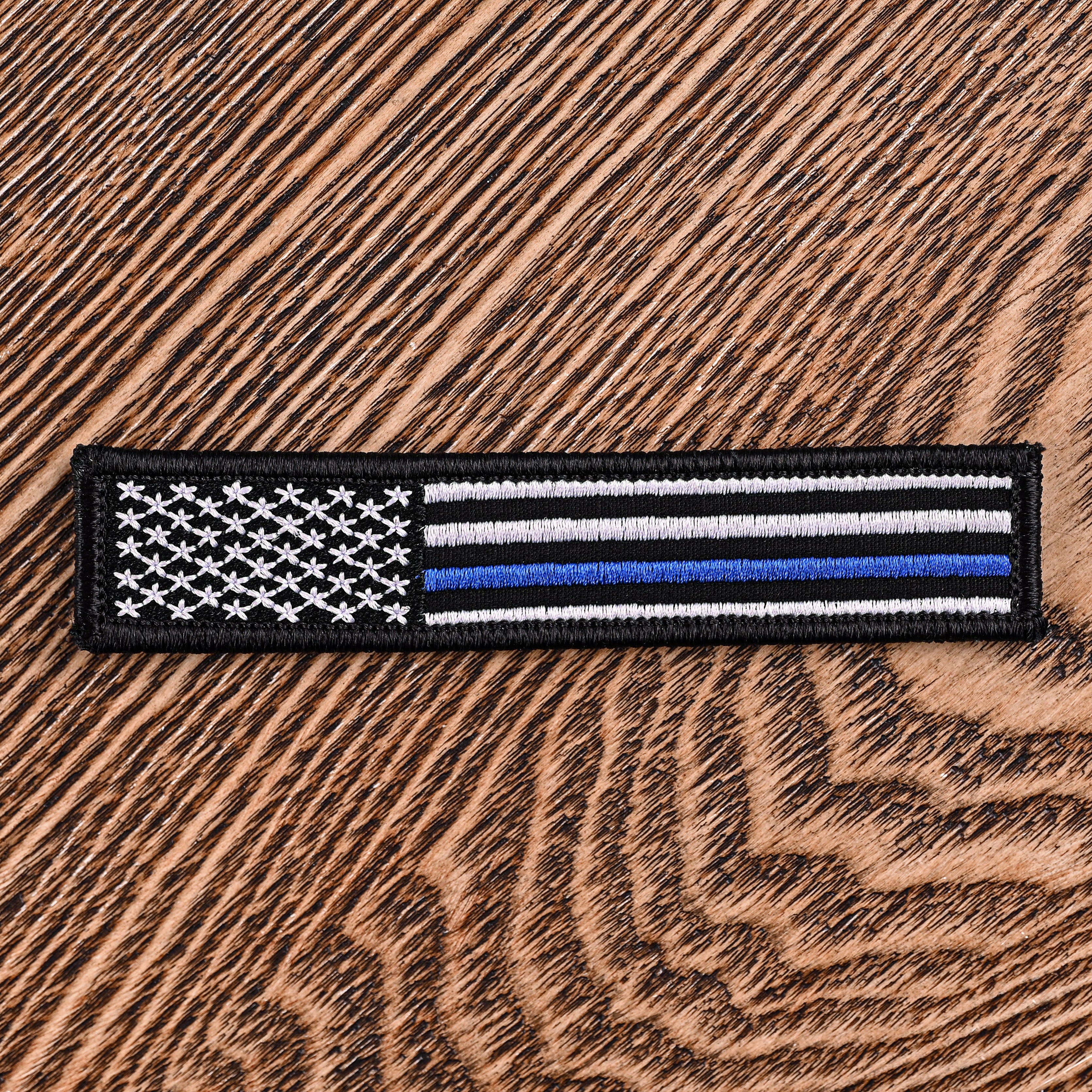 Blue Line Flag 1x5 Velcro Patch