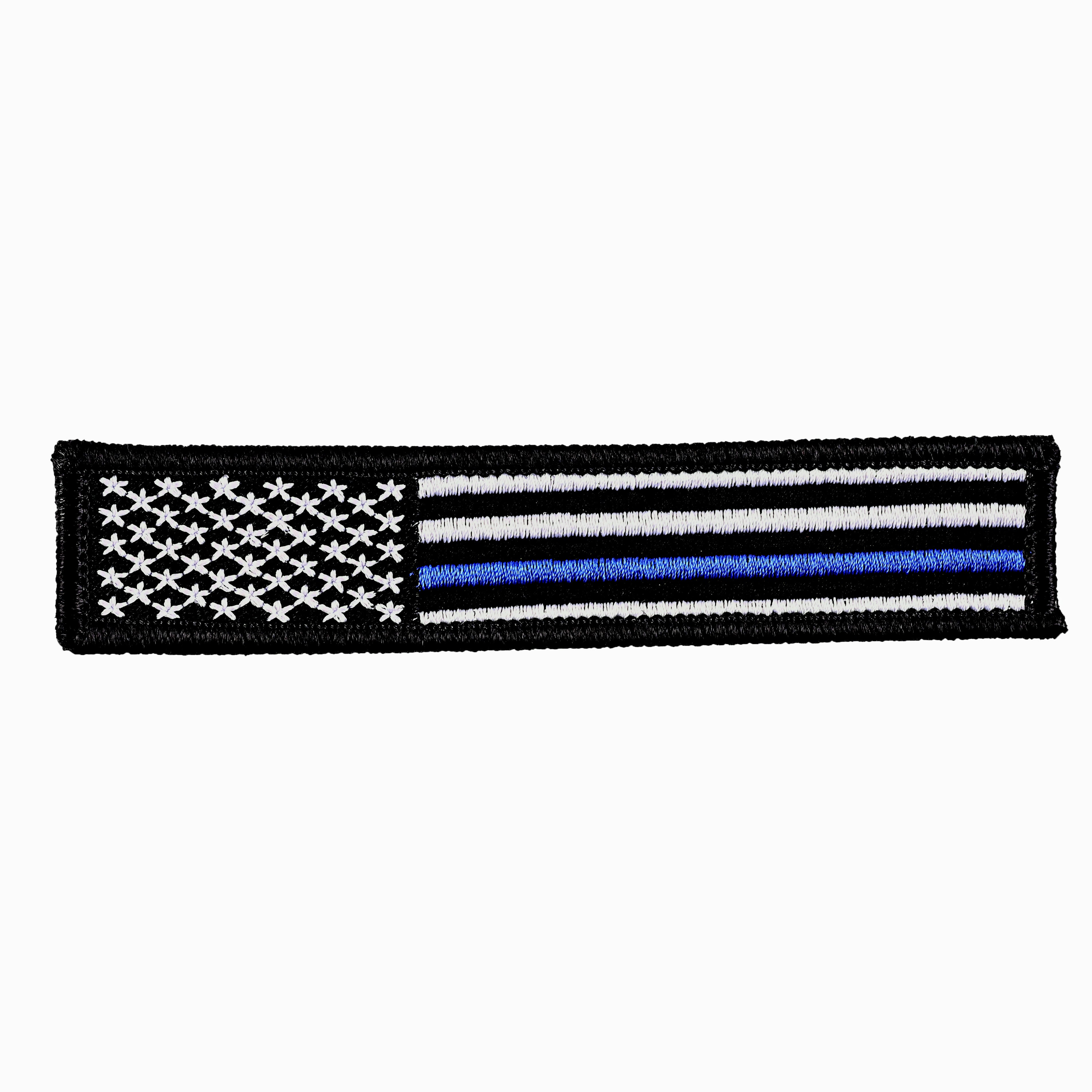 Blue Line Flag 1x5 Velcro Patch