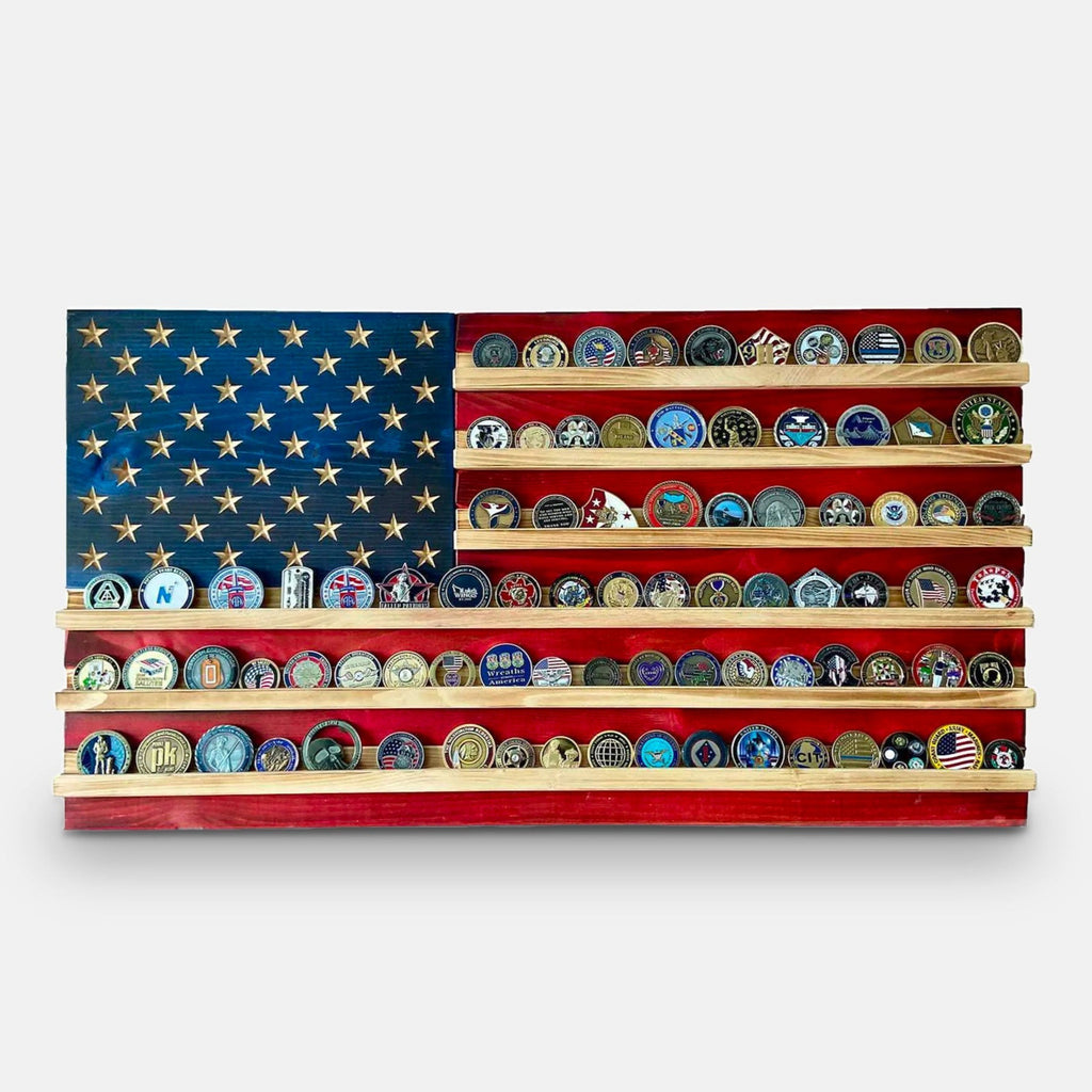 Challenge Coin Holder Flag