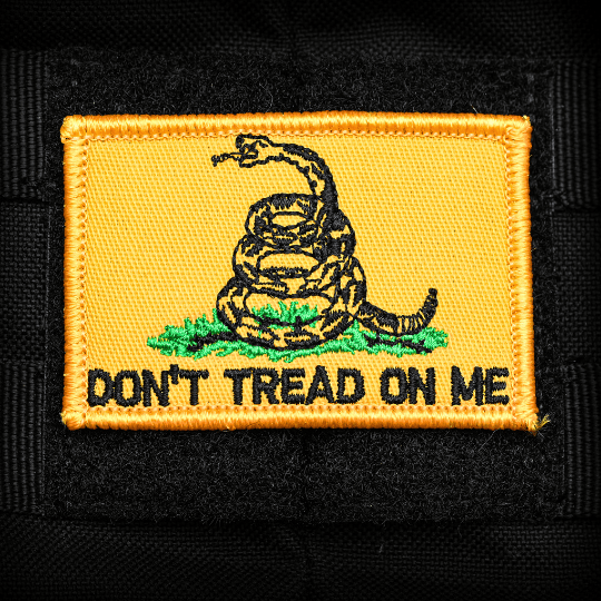 Don't Tread On Me Gadsden Flag 2x3 Velcro Patch