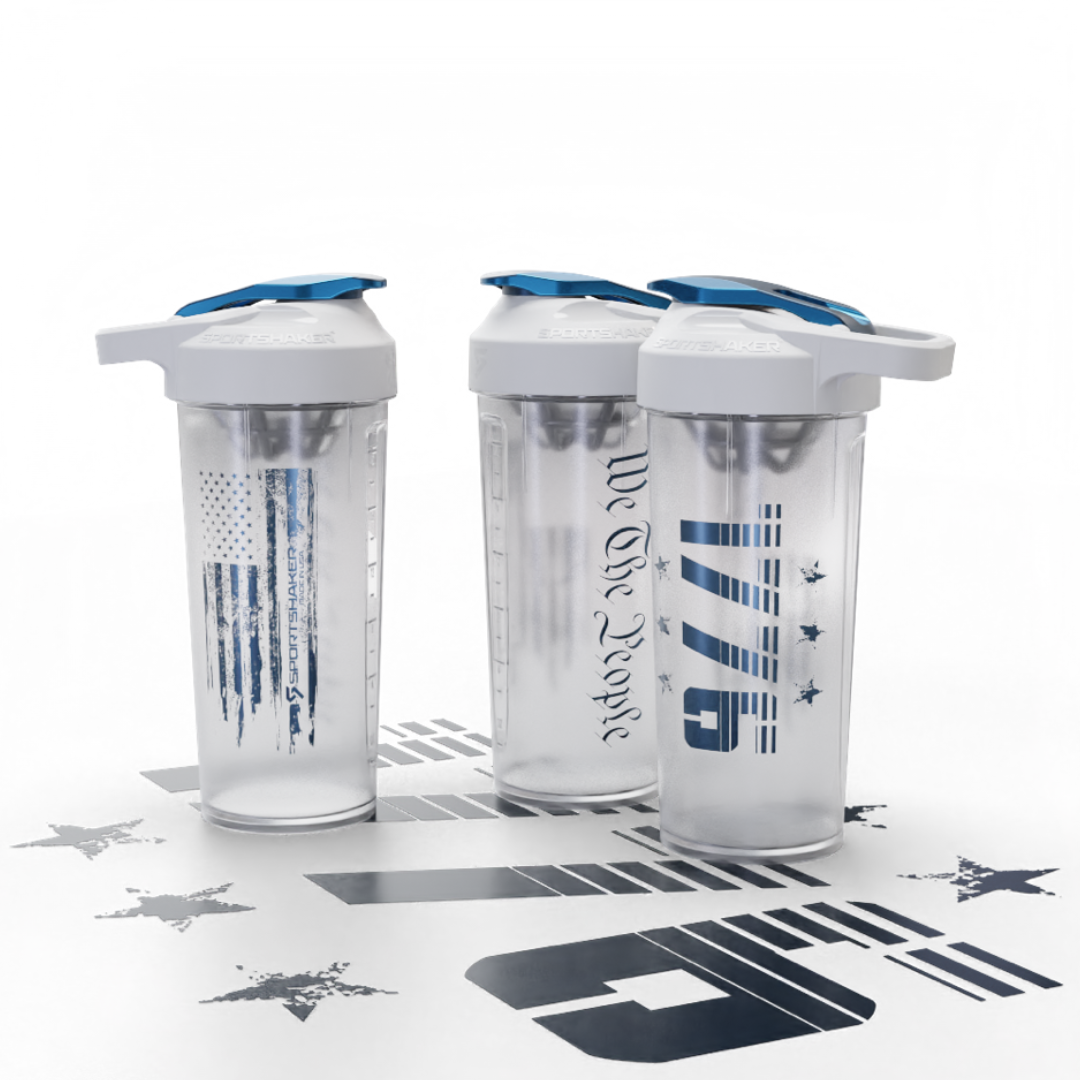 Buy 1776 Frosted White Shaker Bottle