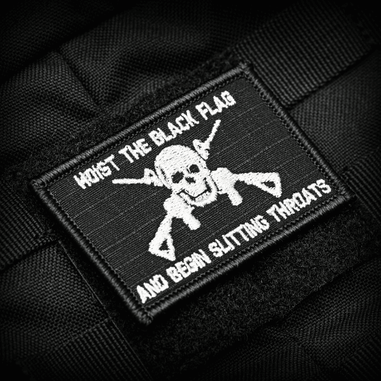 Hoist The Black Flag 2x3 Velcro Patch