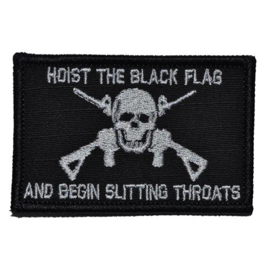 Hoist The Black Flag 2x3 Velcro Patch