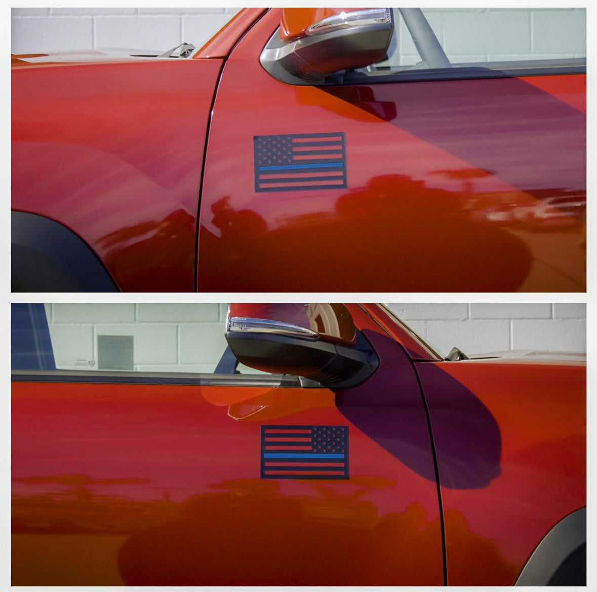 Black American Flag Vehicle Magnets