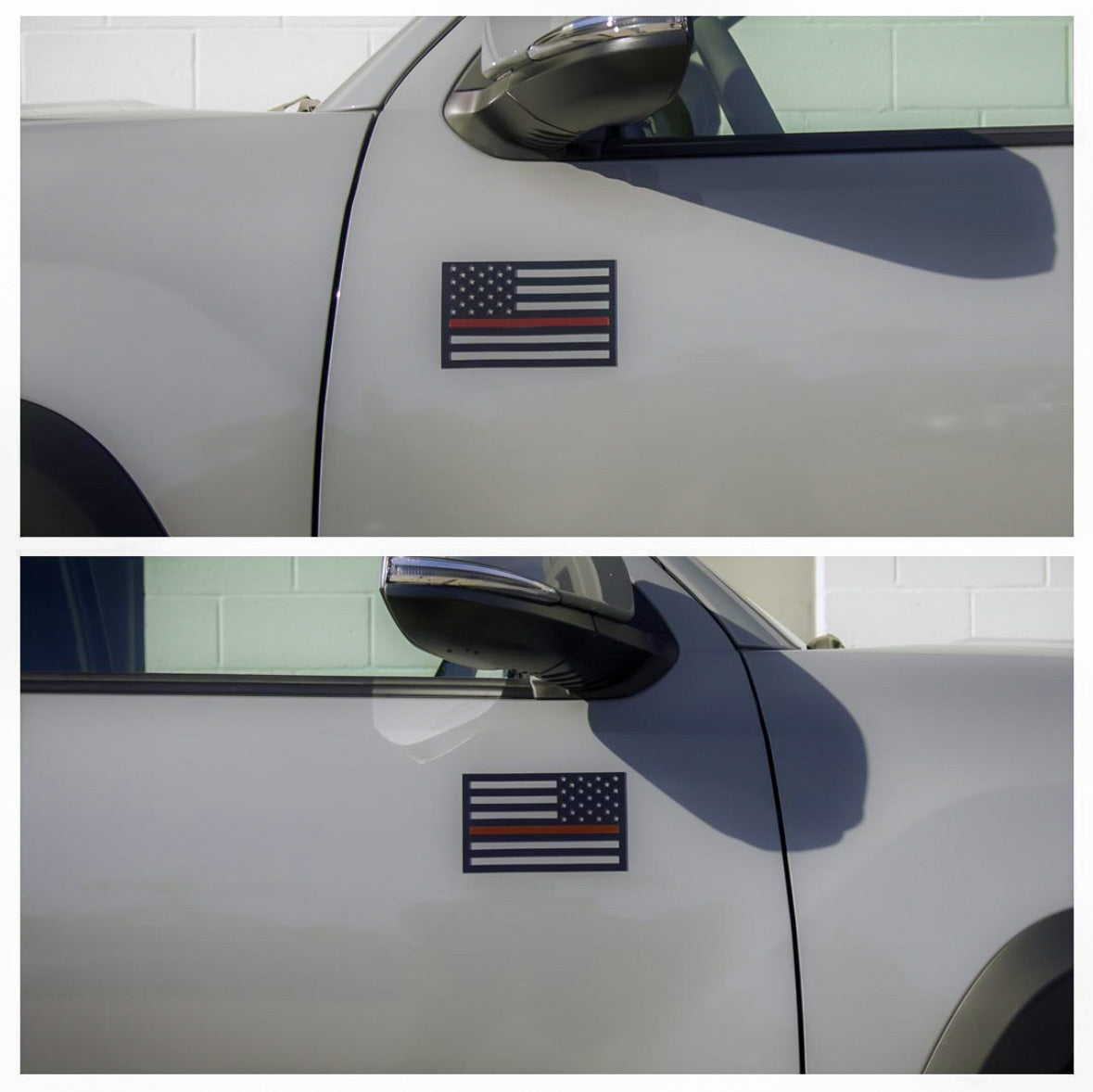 Black American Flag Vehicle Magnets