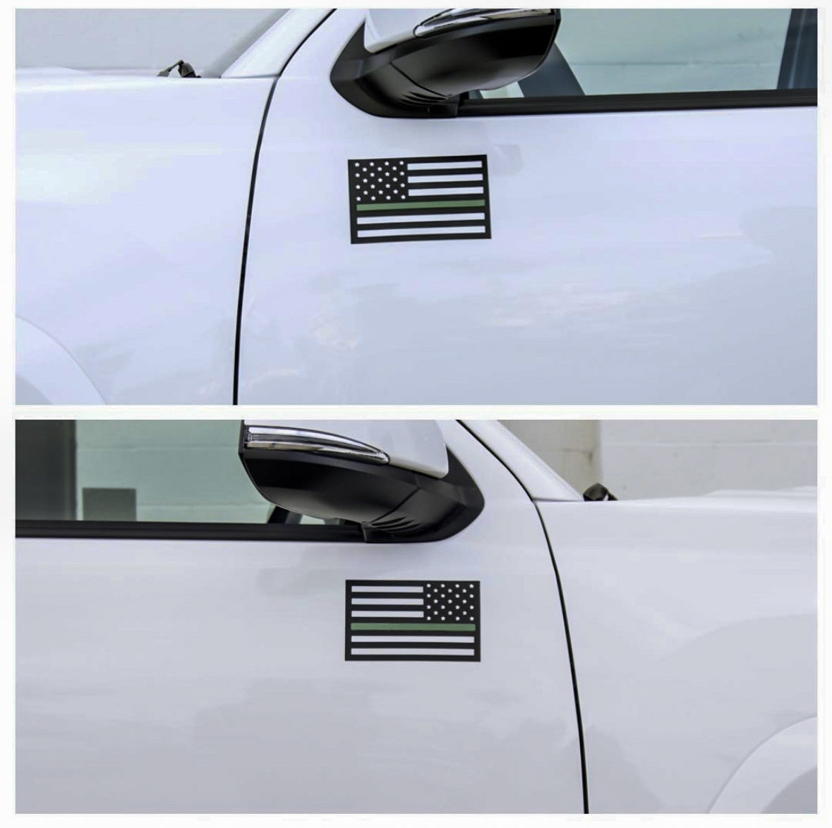 Black American Flag Vehicle Magnets