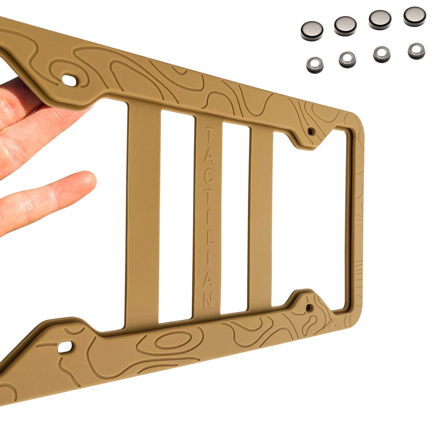 Silicone Topography License Plate Frame