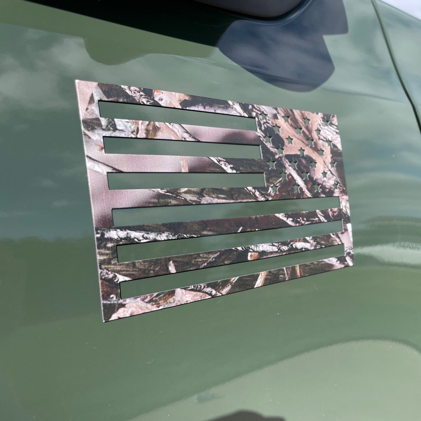 Woodland Ghost Camo American Flag Magnets