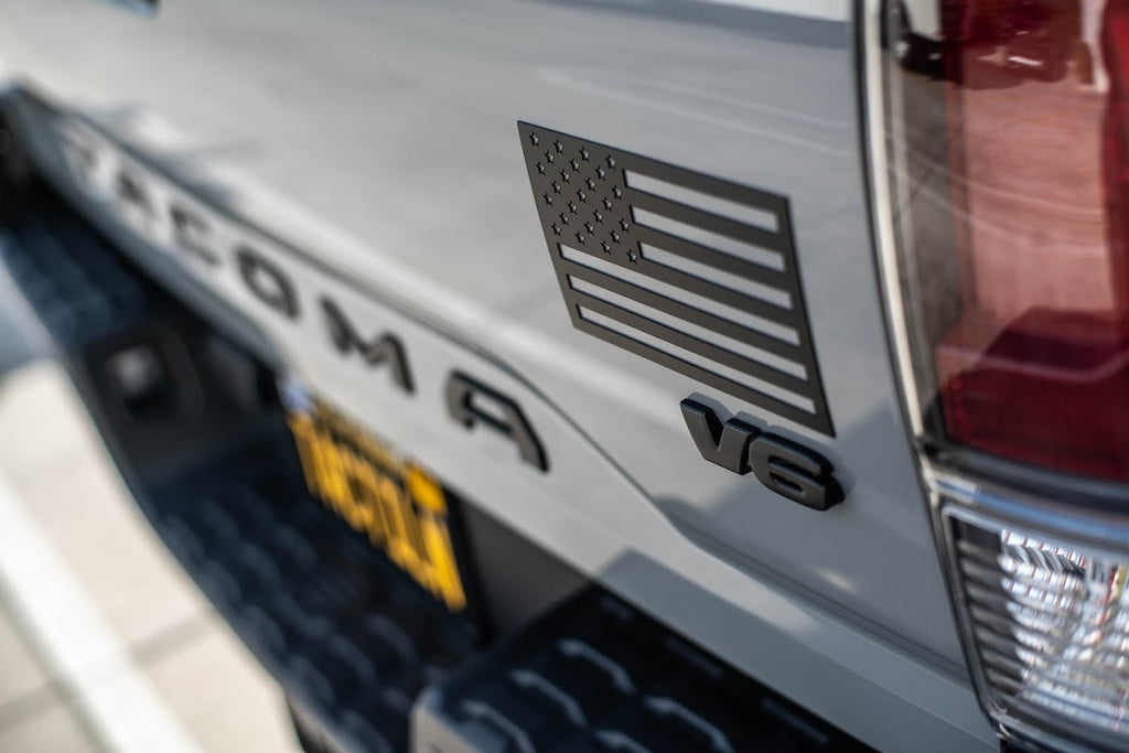 Black American Flag Vehicle Magnets