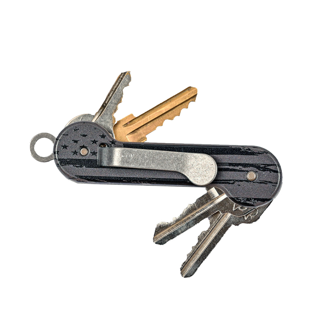 American Made Distressed Flag Keybar