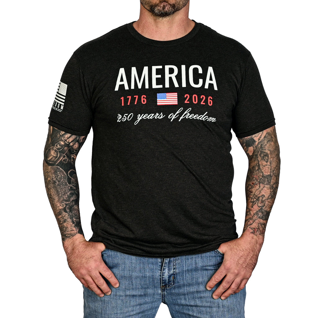 Men's 250 Years of Freedom Patriotic T-Shirt