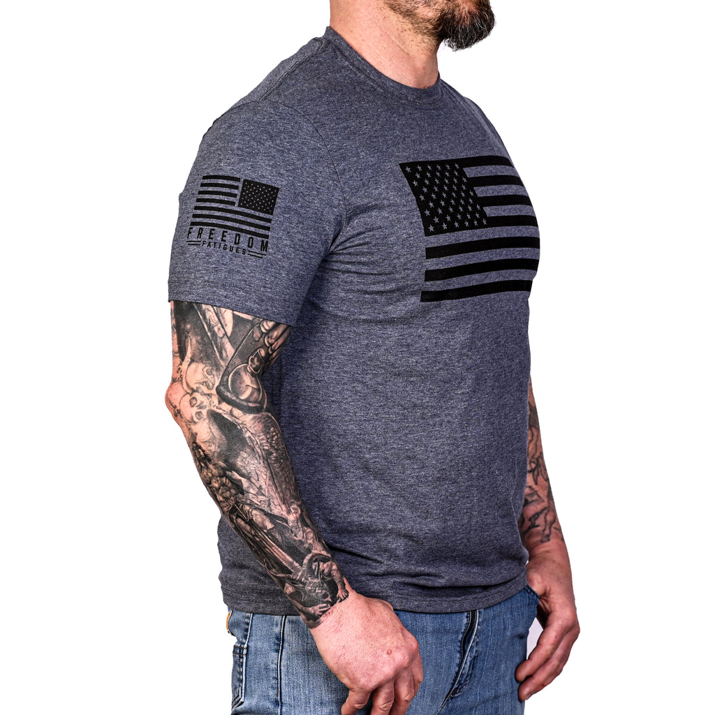Men's Classic American Flag Patriotic T-Shirt