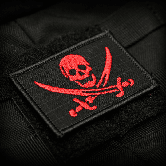 Pirate Jolly Roger 2x3 Velcro Patch