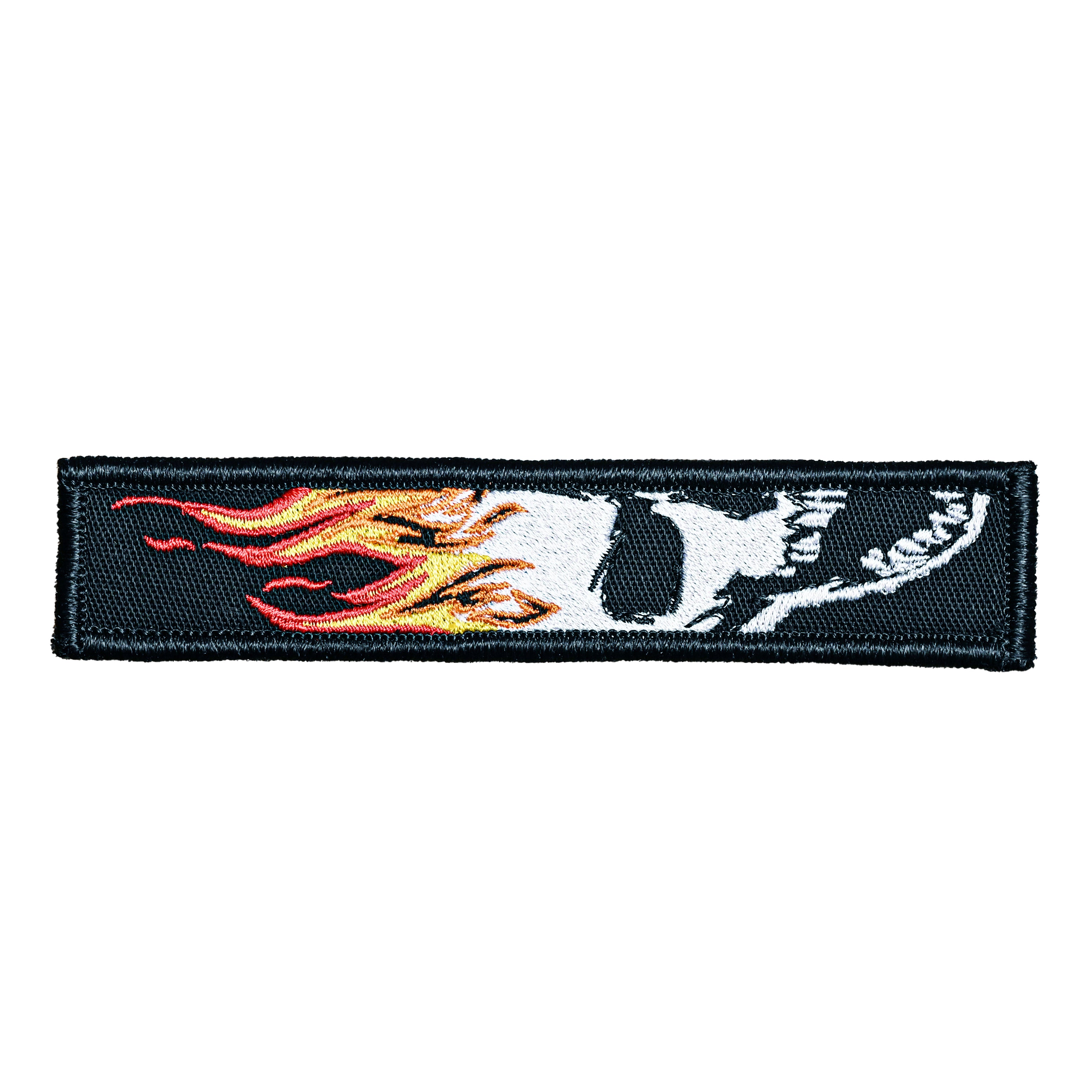 Skull & Flames 1x5 Velcro Patch