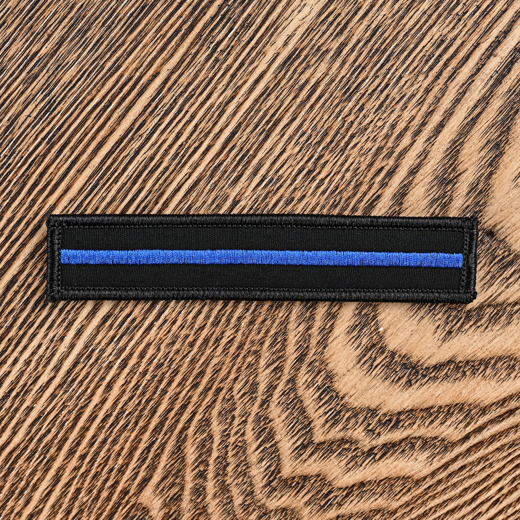 Thin Blue Line 1x5 Velcro Patch