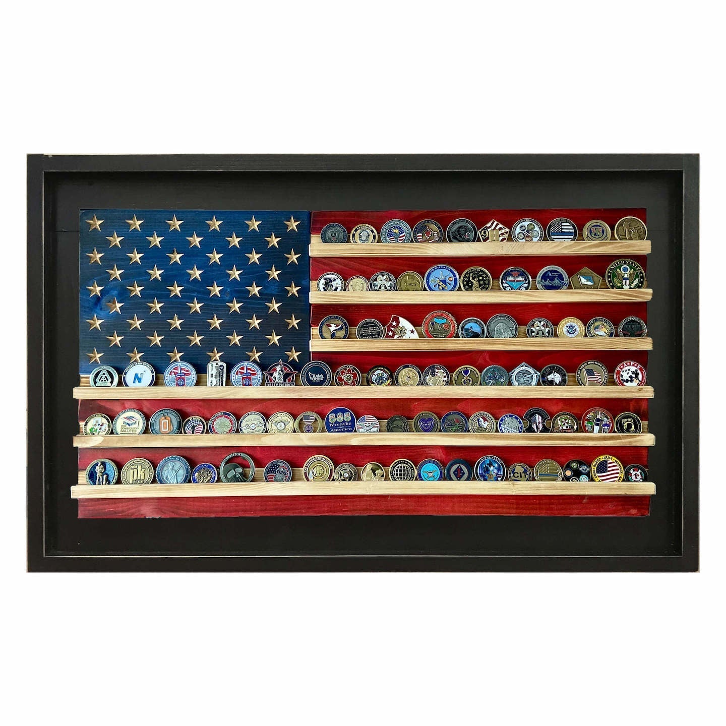 Challenge Coin Holder Flag - Flags of Valor