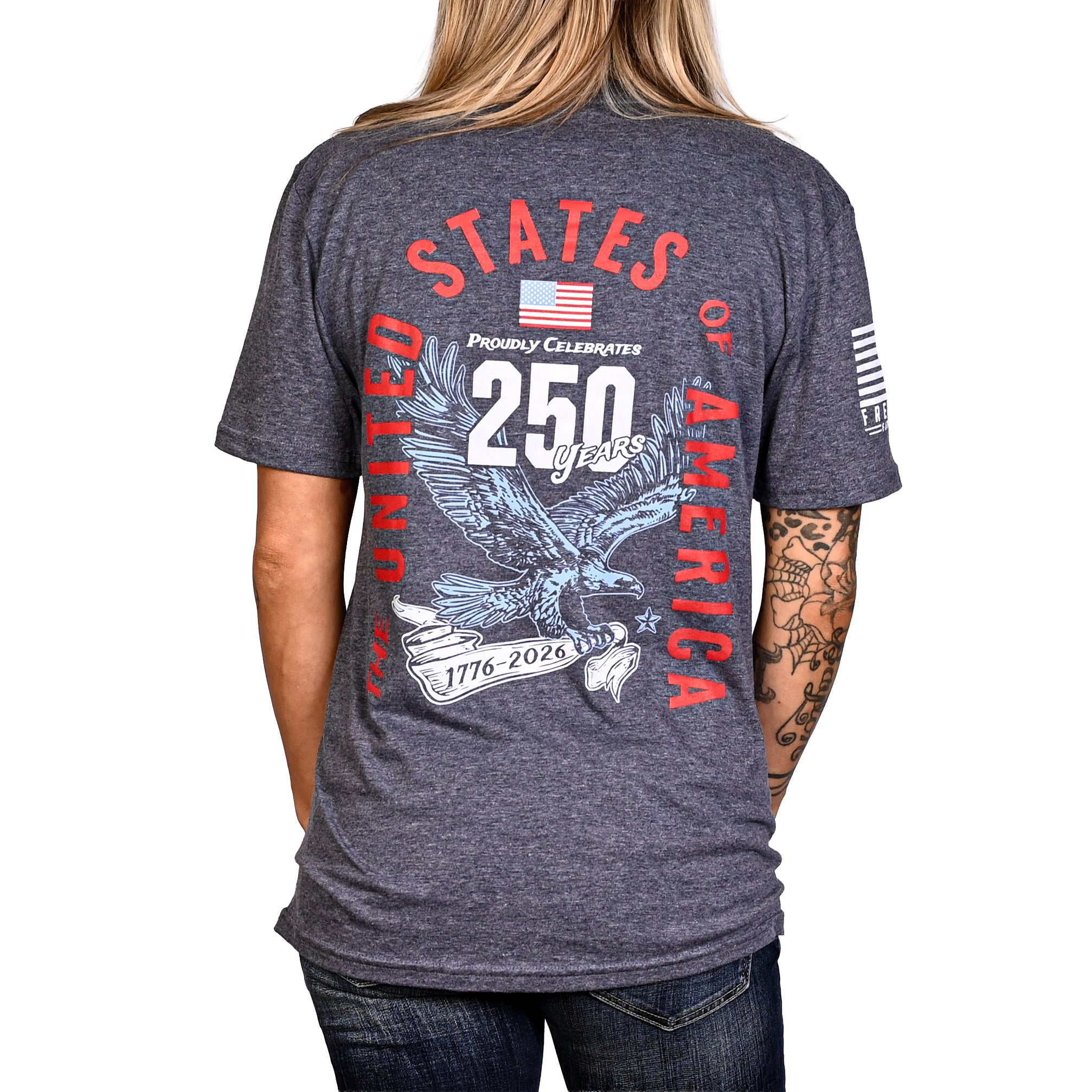 Women's 250th Anniversary Patriotic Boyfriend Fit T-Shirt