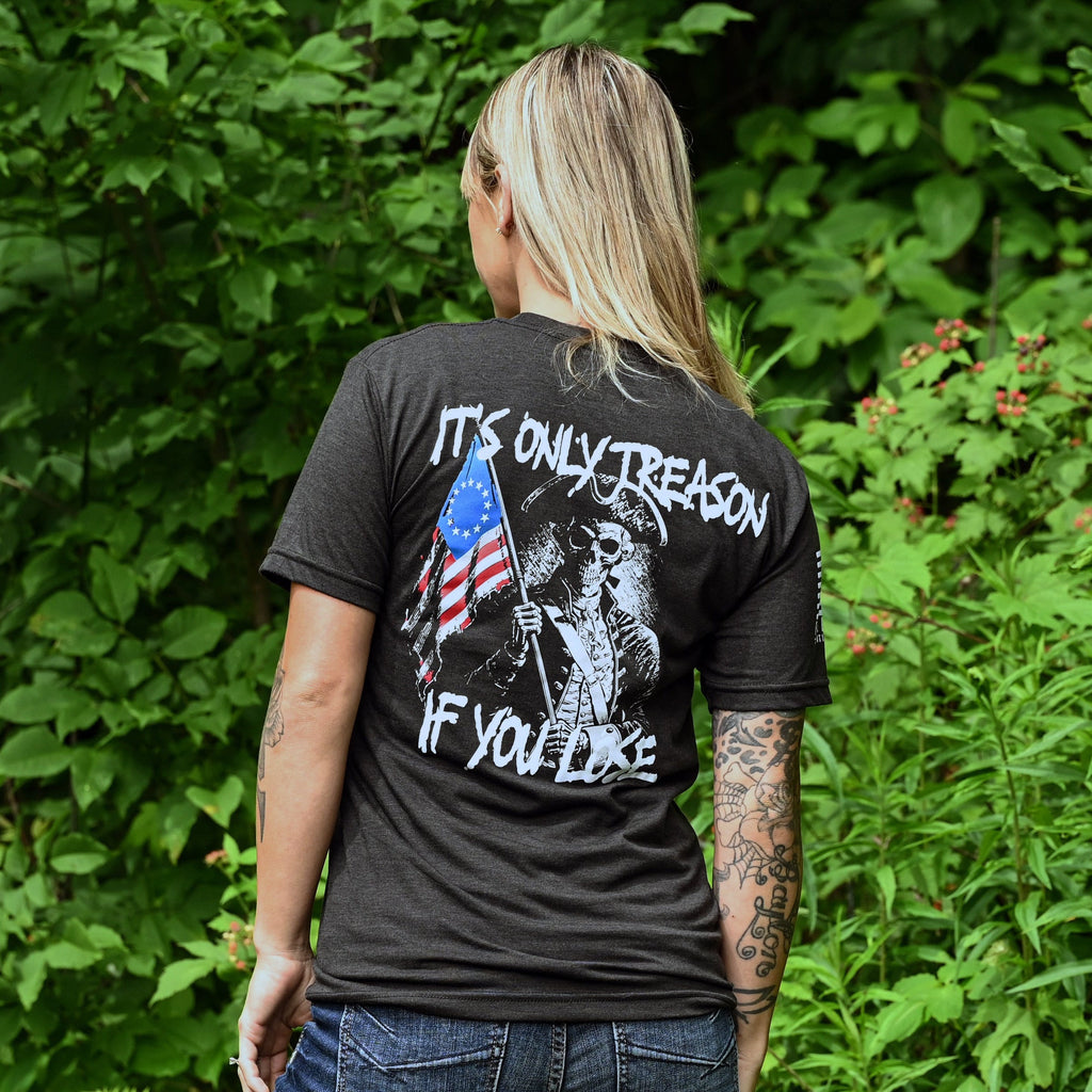 Women's It's Only Treason If You Lose Patriotic Boyfriend Fit T-Shirt