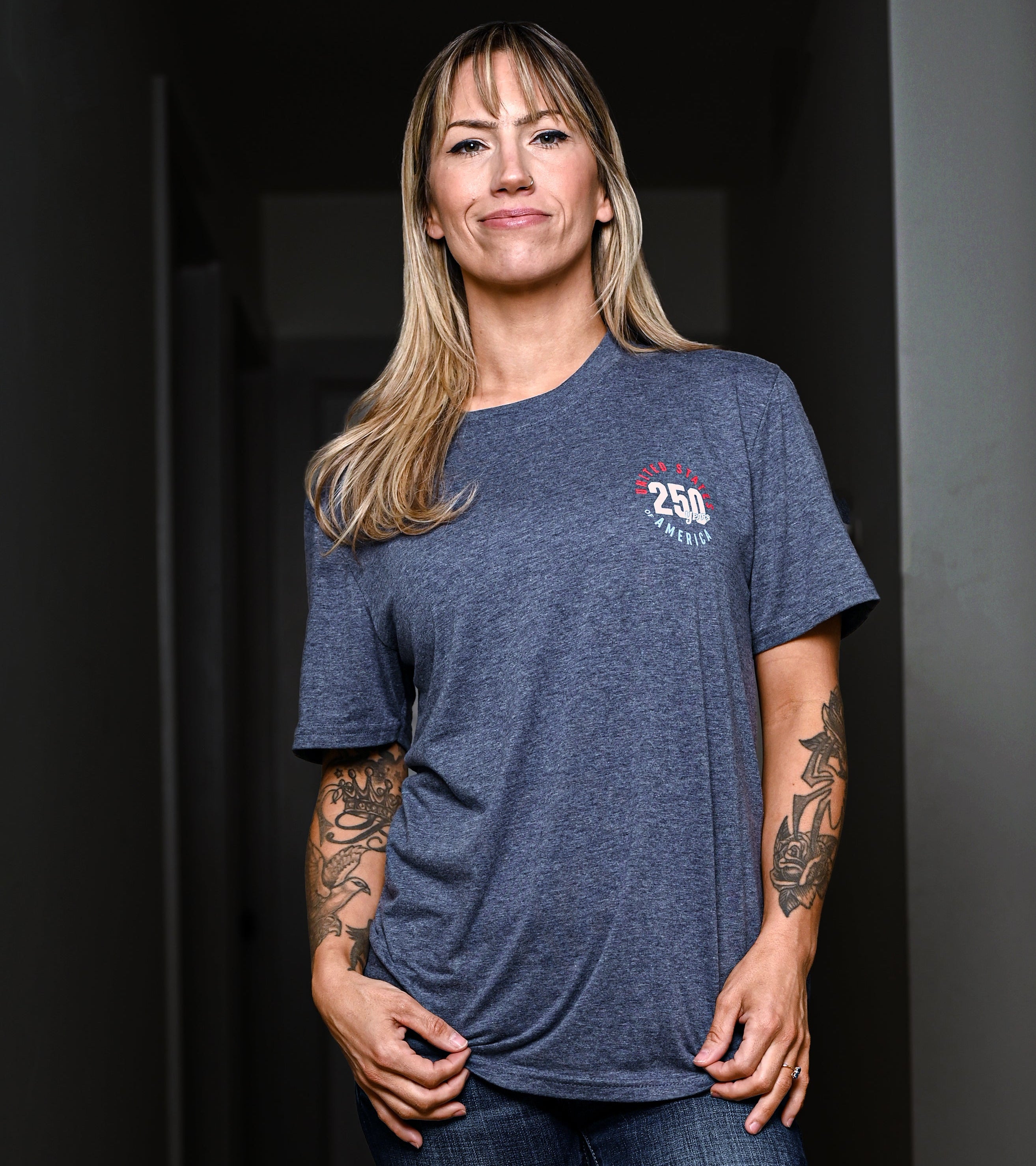 Women's 250th Anniversary Patriotic Boyfriend Fit T-Shirt