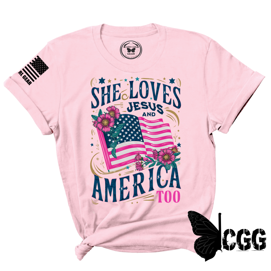 Women's "And America too" Patriotic T-shirt