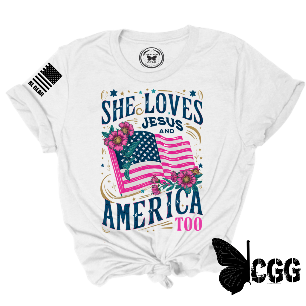 Women's "And America too" Patriotic T-shirt
