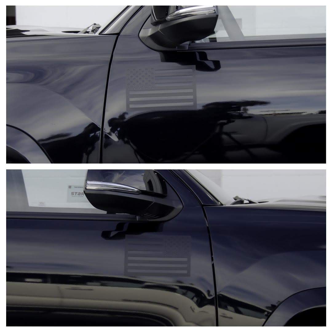 Black American Flag Vehicle Magnets