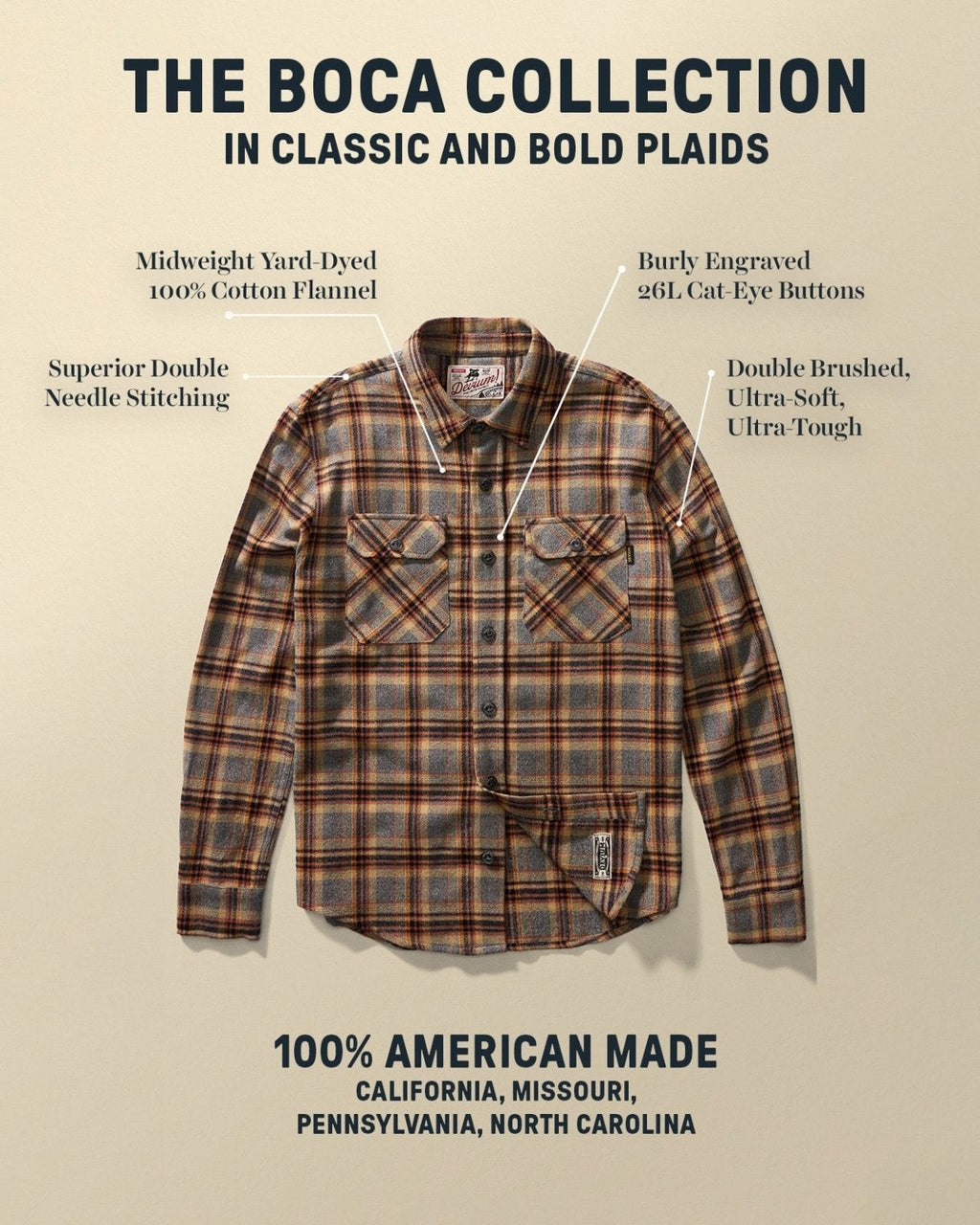USA Made Boca Flannel Shirt