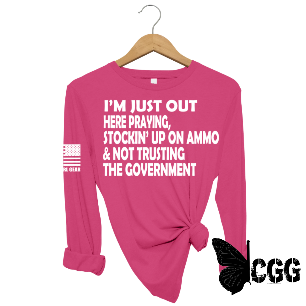 Women's "I'm Just Out Here" Long Sleeve T-shirt