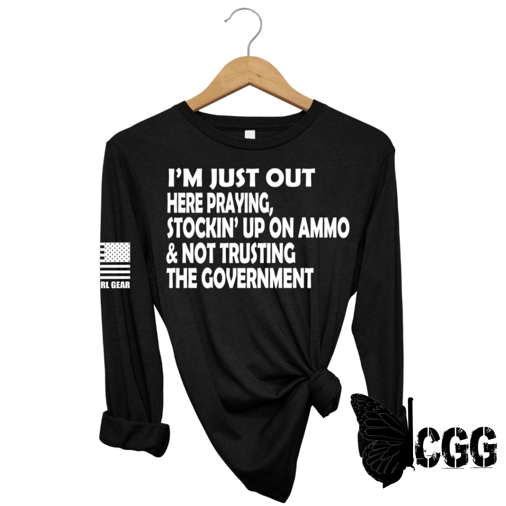 Women's "I'm Just Out Here" Long Sleeve T-shirt