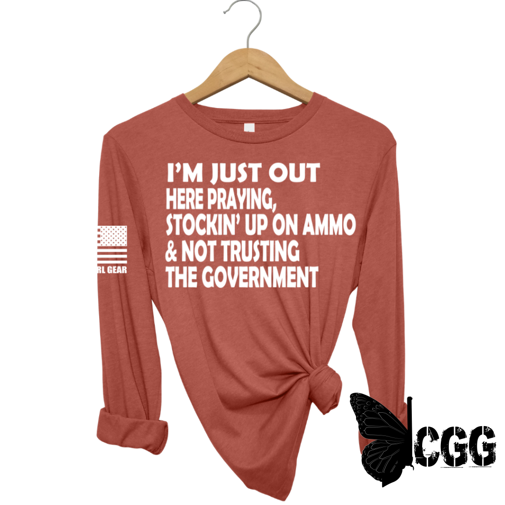Women's "I'm Just Out Here" Long Sleeve T-shirt