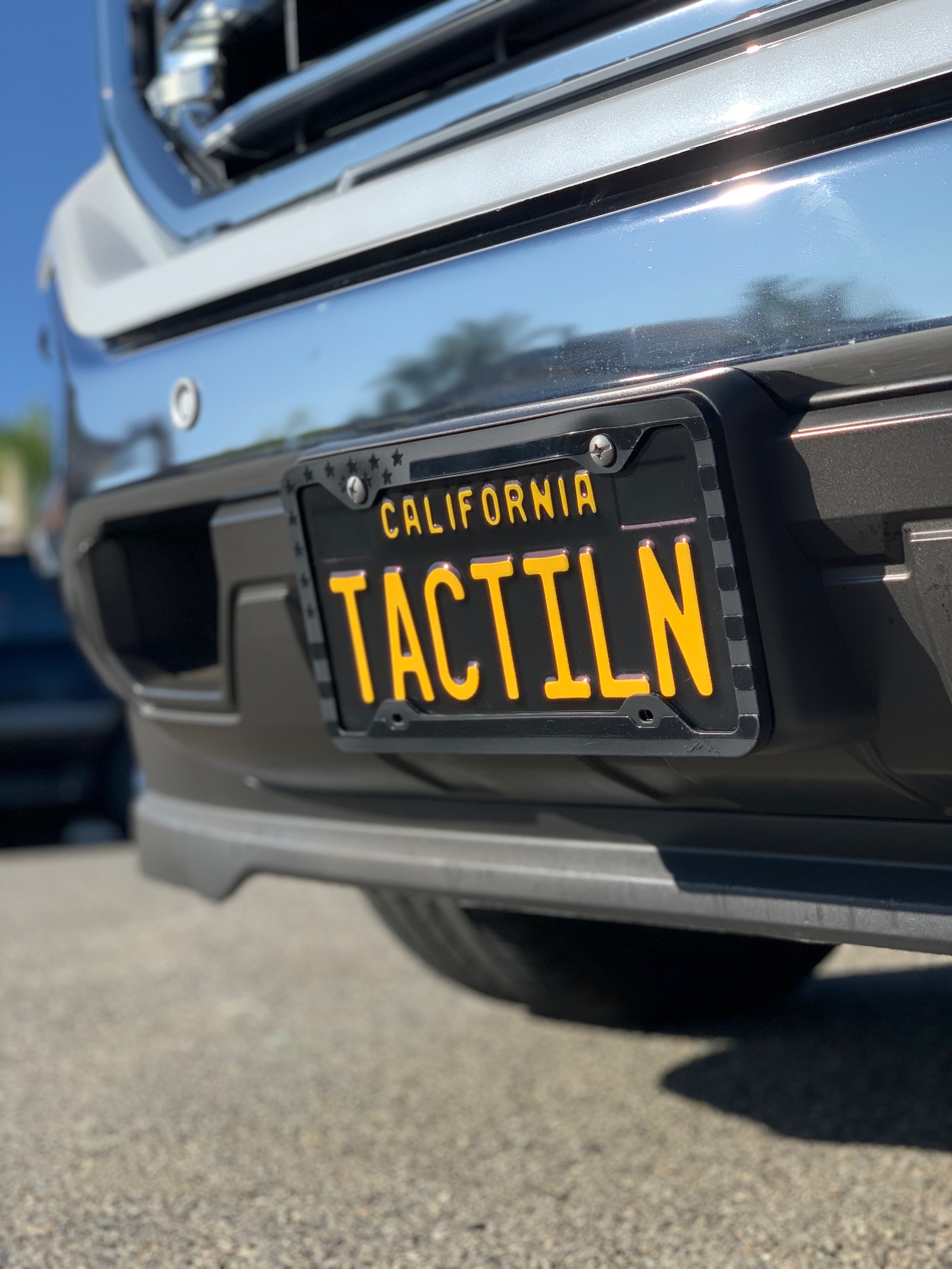 Silicone American Flag License Plate Frame
