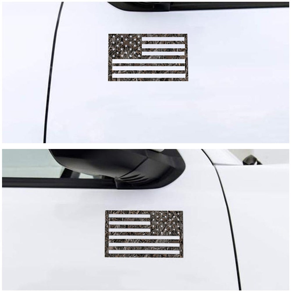 Woodland Ghost Camo American Flag Magnets