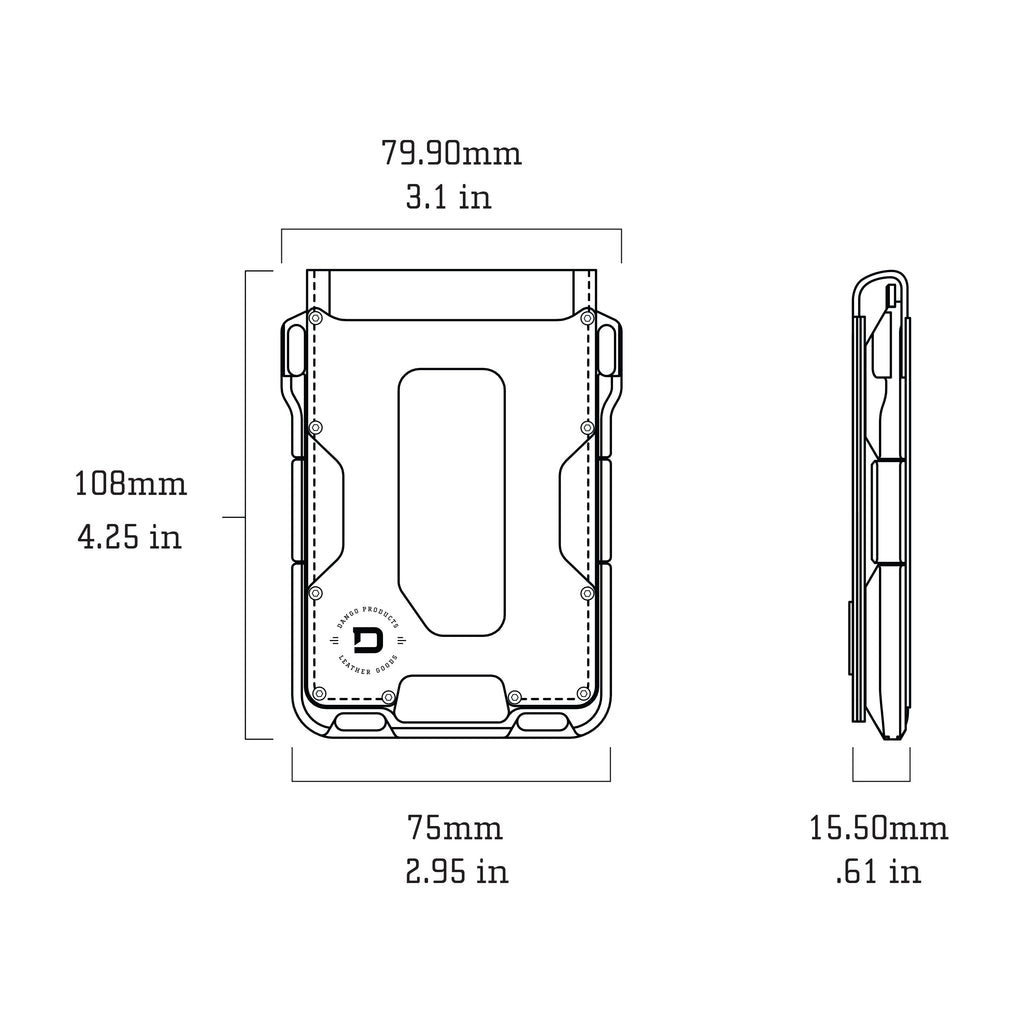 M1 Maverick Bifold Wallet - 4 Pocket Bifold Leather