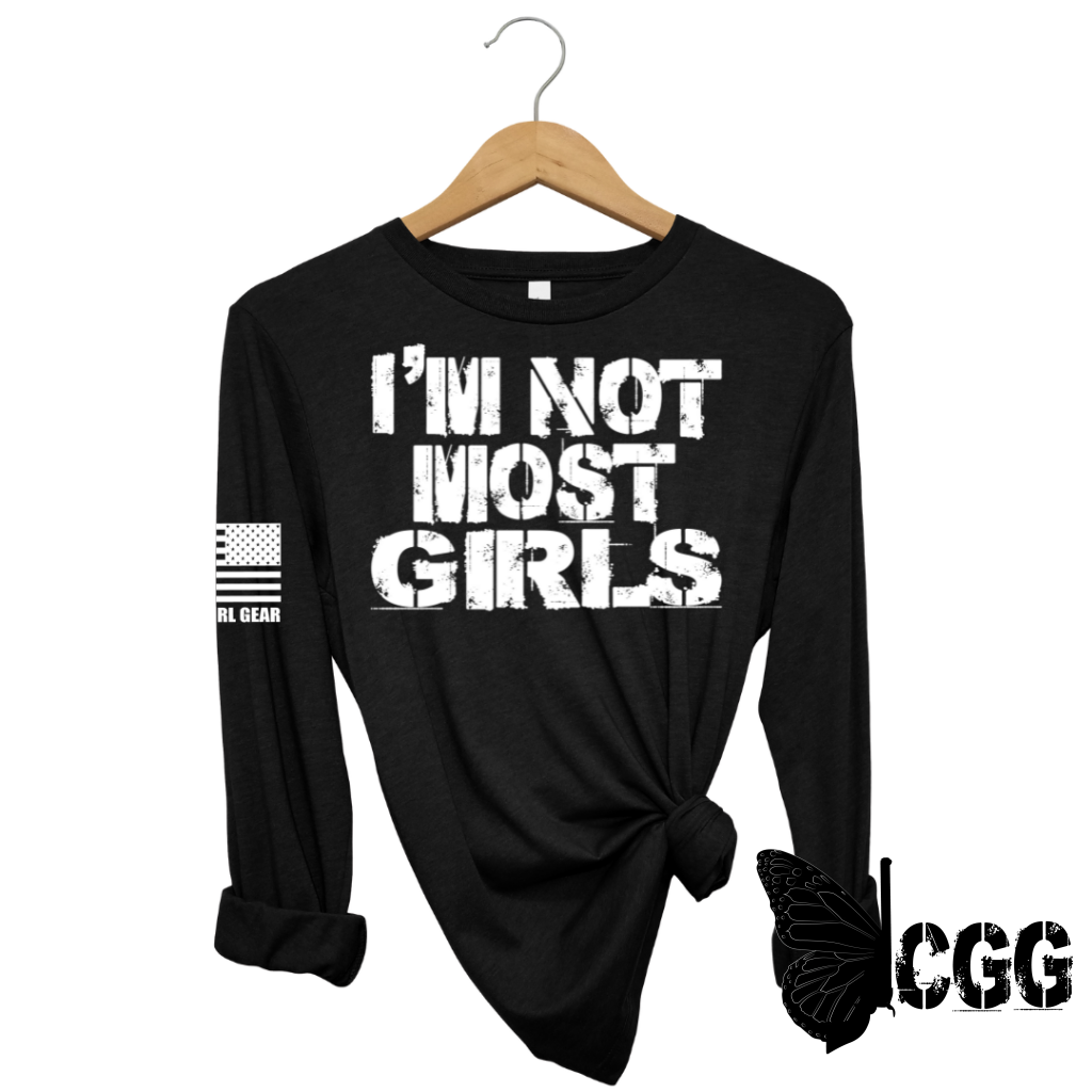 Women's "Not Most Girls" Long Sleeve T-shirt