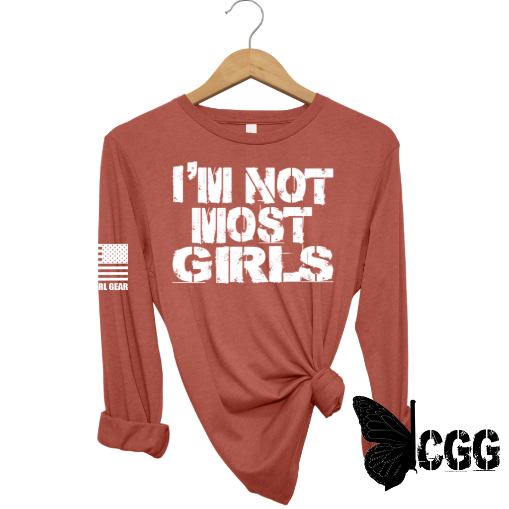 Women's "Not Most Girls" Long Sleeve T-shirt