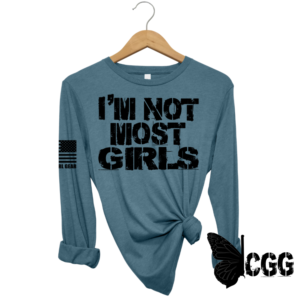 Women's "Not Most Girls" Long Sleeve T-shirt