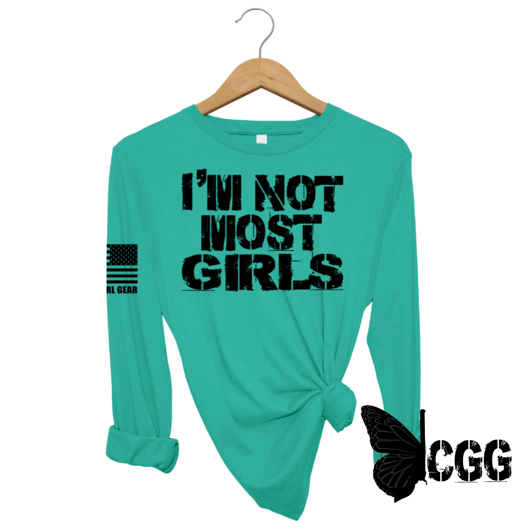 Women's "Not Most Girls" Long Sleeve T-shirt