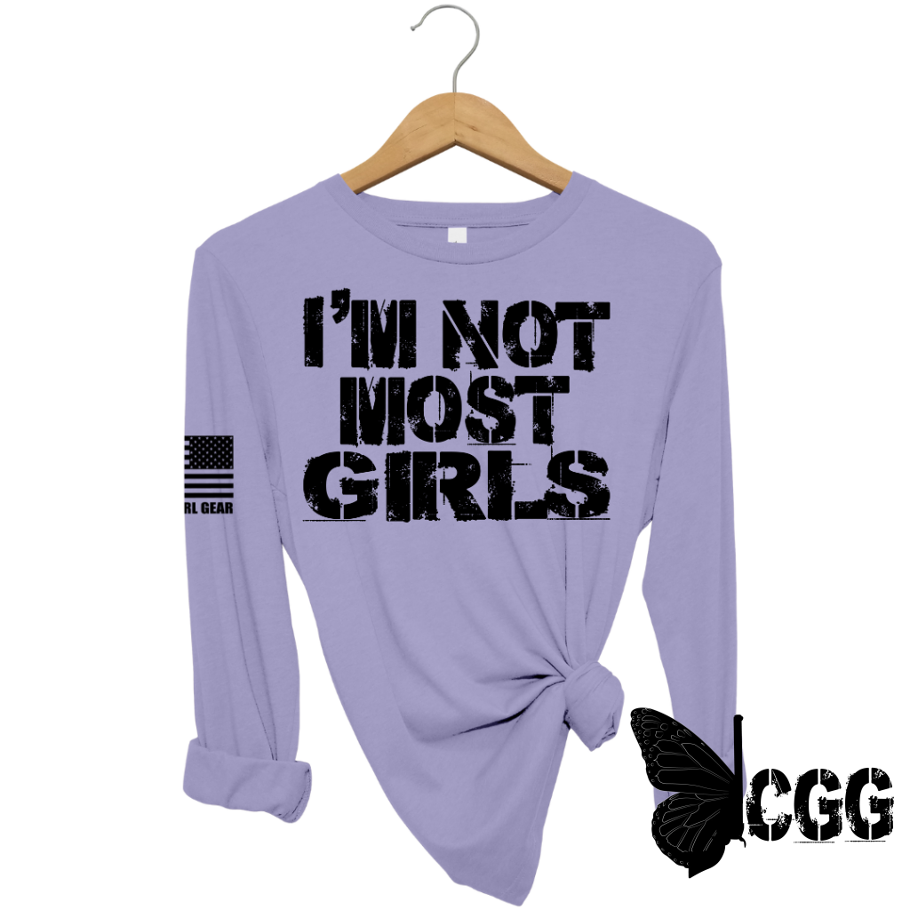 Women's "Not Most Girls" Long Sleeve T-shirt
