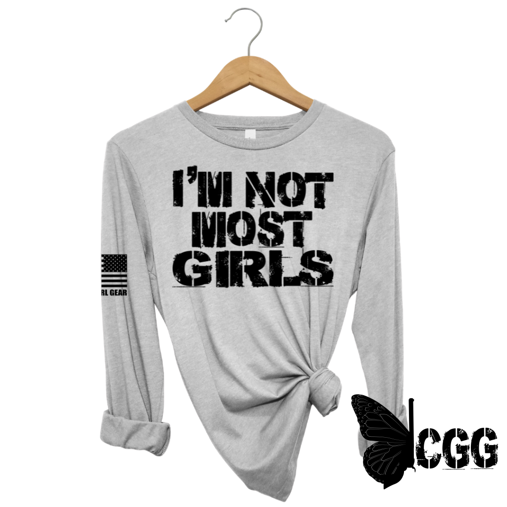 Women's "Not Most Girls" Long Sleeve T-shirt