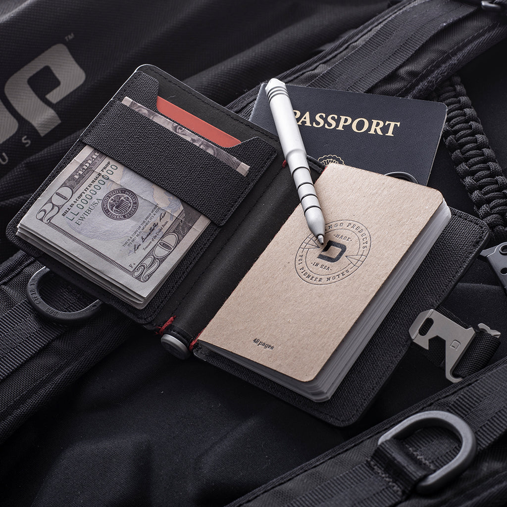 P01 Pioneer Travel Wallet with Pen & Notebook