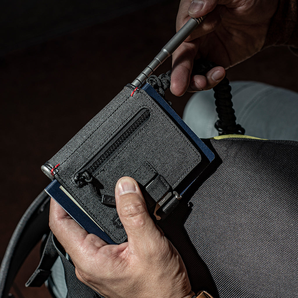 P01 Pioneer Travel Wallet with Pen & Notebook